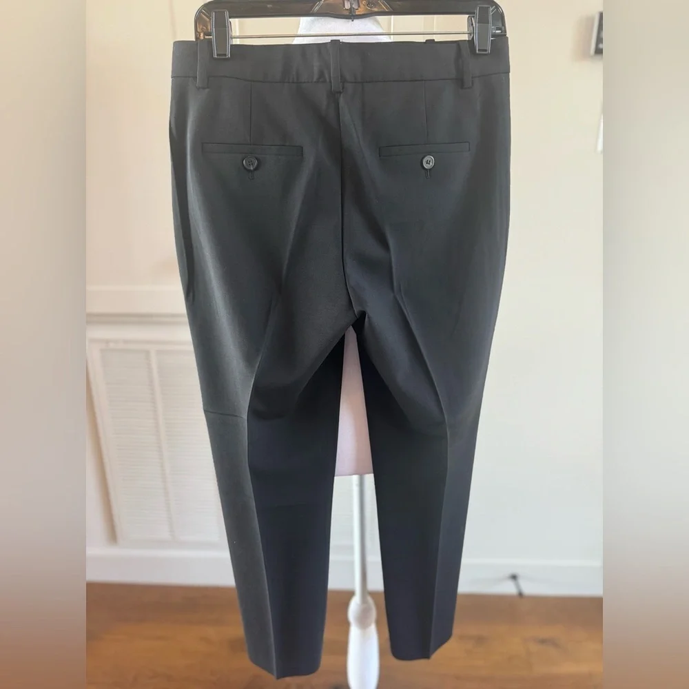 NWT Theory Treeca 2 Good Wool Classic Suit Cropped Tailored Black Pant 6 Medium - Picture 5 of 10